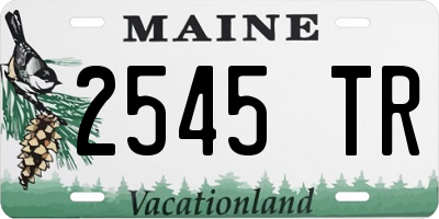 ME license plate 2545TR