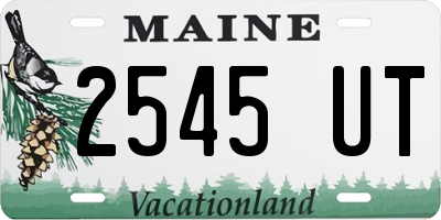 ME license plate 2545UT