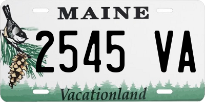 ME license plate 2545VA