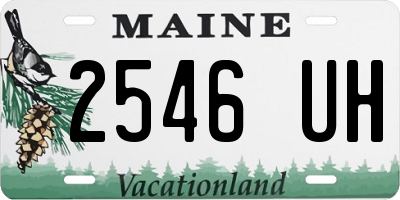 ME license plate 2546UH
