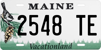 ME license plate 2548TE