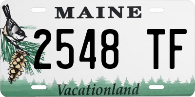 ME license plate 2548TF
