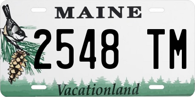ME license plate 2548TM