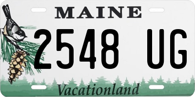 ME license plate 2548UG