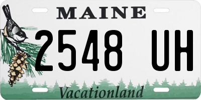 ME license plate 2548UH