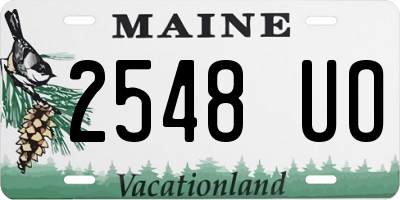 ME license plate 2548UO