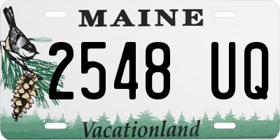ME license plate 2548UQ