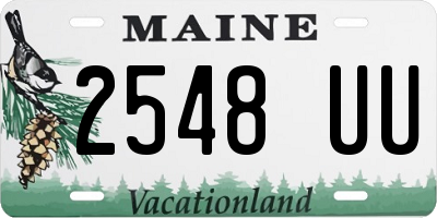 ME license plate 2548UU
