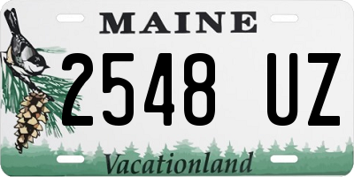 ME license plate 2548UZ