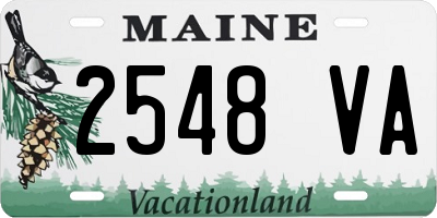 ME license plate 2548VA