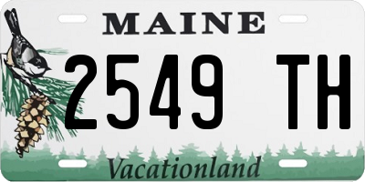 ME license plate 2549TH