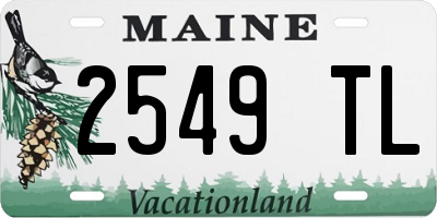 ME license plate 2549TL