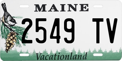 ME license plate 2549TV