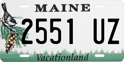 ME license plate 2551UZ