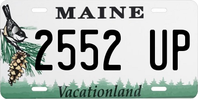 ME license plate 2552UP