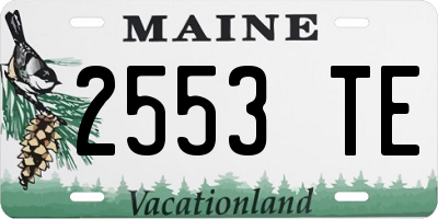 ME license plate 2553TE