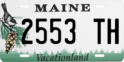 ME license plate 2553TH