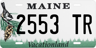 ME license plate 2553TR