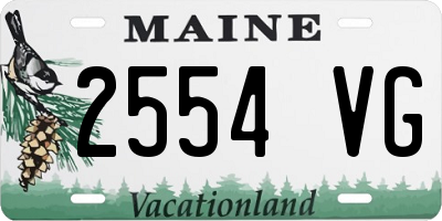 ME license plate 2554VG