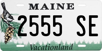 ME license plate 2555SE