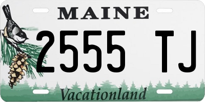 ME license plate 2555TJ