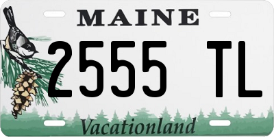 ME license plate 2555TL