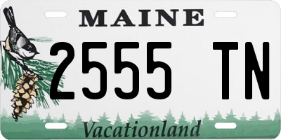 ME license plate 2555TN