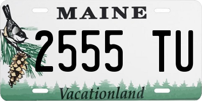 ME license plate 2555TU