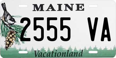 ME license plate 2555VA