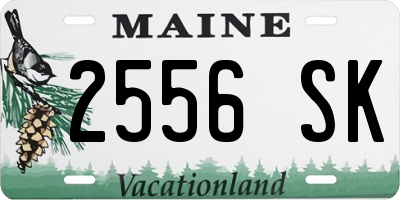 ME license plate 2556SK