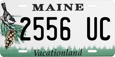 ME license plate 2556UC