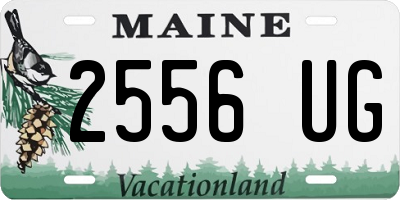 ME license plate 2556UG