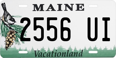ME license plate 2556UI