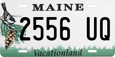 ME license plate 2556UQ