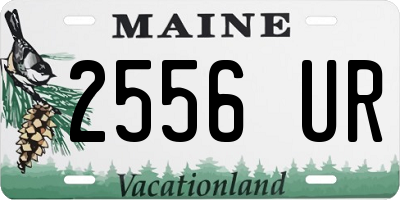 ME license plate 2556UR