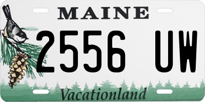 ME license plate 2556UW