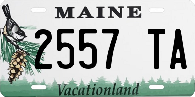 ME license plate 2557TA
