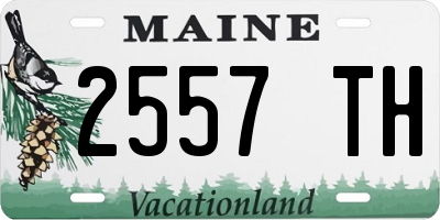 ME license plate 2557TH