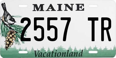 ME license plate 2557TR