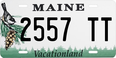 ME license plate 2557TT