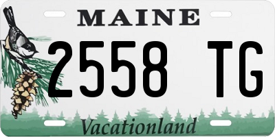ME license plate 2558TG