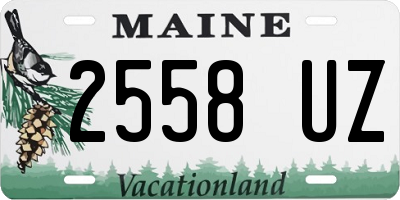 ME license plate 2558UZ