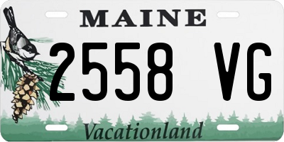 ME license plate 2558VG