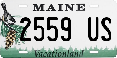 ME license plate 2559US