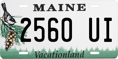 ME license plate 2560UI