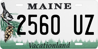 ME license plate 2560UZ