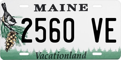 ME license plate 2560VE