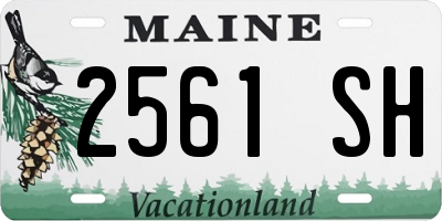 ME license plate 2561SH