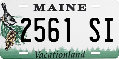 ME license plate 2561SI