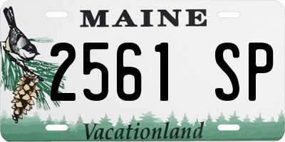 ME license plate 2561SP